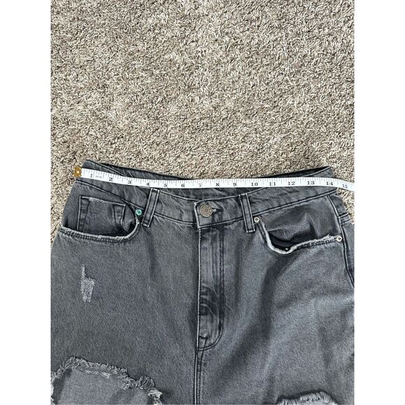 BDG Urban Outfitters Mom Jeans High Rise Distressed Ripped Gray Women’s Size 28 - Picture 8 of 14